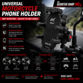 Anti-vibration cell phone holder